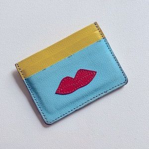Min & Mon leather lip credit card holder wallet